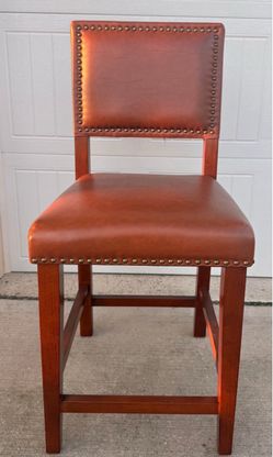 Counter Height Bar Stool with Nailhead Trim