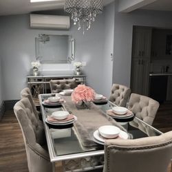 Mirrored Dining Table