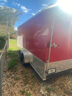 7 x 18   Enclosed trailer for sale