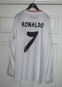Adidas Real Madrid Jersey 2013 2014 Ronaldo 7 Adult Men’s LARGE Home Jersey Final Lisbon White New with TAGS 
