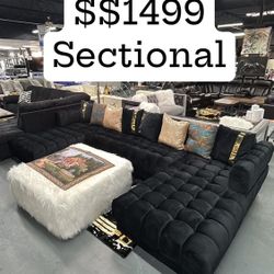 Black sectional