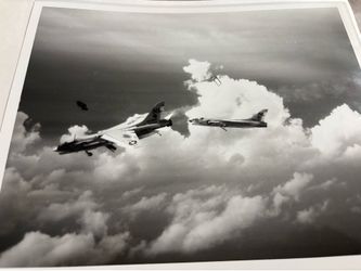 Pilot ejects from his F-8 Crusader after engine flameout 2 8X10’s