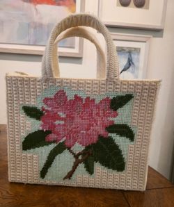 Vintage Needlepoint Tote/Handbag/Purse