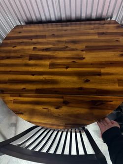 40 inch round table wood