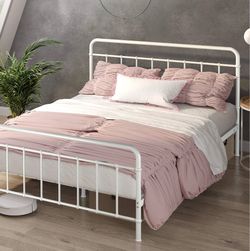 Twin White Metal Bed Florence Style