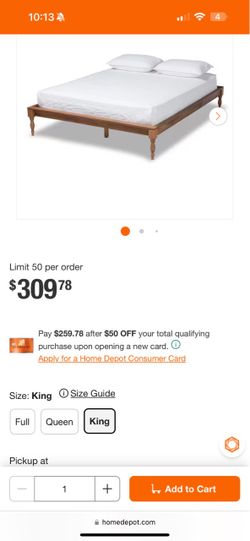 King bohemian wood minimalist bed frame