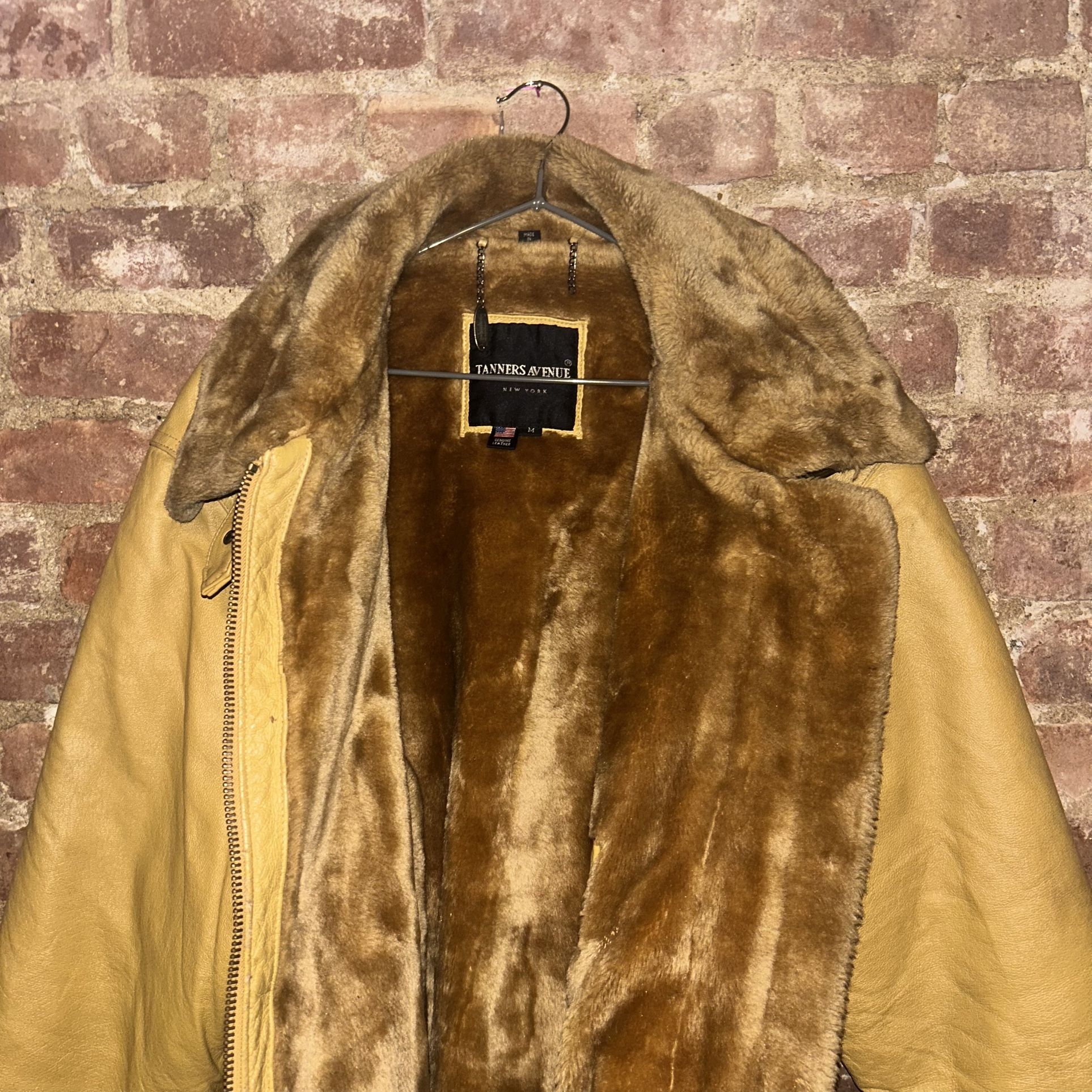 Tanners avenue NEW YORK vintage genuine leather winter coat