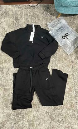 Alo Yoga Black Tracksuit Set New with Tags