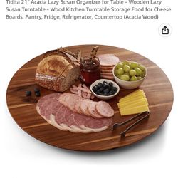 Wood Kitchen Turntable Food Board 