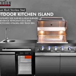 Brand New Bbq Island Display
