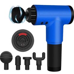 Deep Tissue Massage Gun with 6 Adjustable Speed 4 Detachable Massage Head