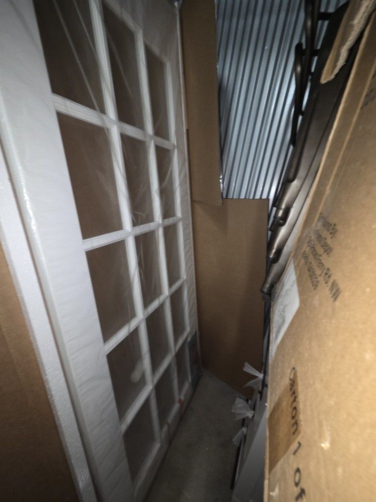 Eightdoors-30x80 Solid French Door Slab-Glass Panels