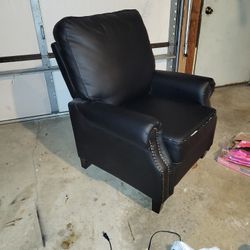 Faux Leather Recliner