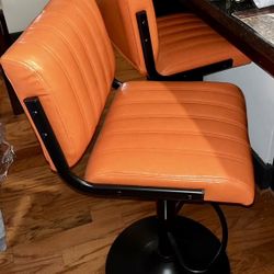 Orange Bar Stools 