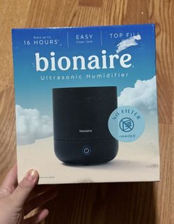 Bionaire Antimicrobial Top Fill Ultrasonic Cool Mist Humidifier New