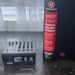 Harbinger M200-BT Audio System – 800W, Bluetooth, Mixer Included