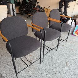 CB2 - Avont Upholstered Charcoal Performance Fabric Counter Stools - 3