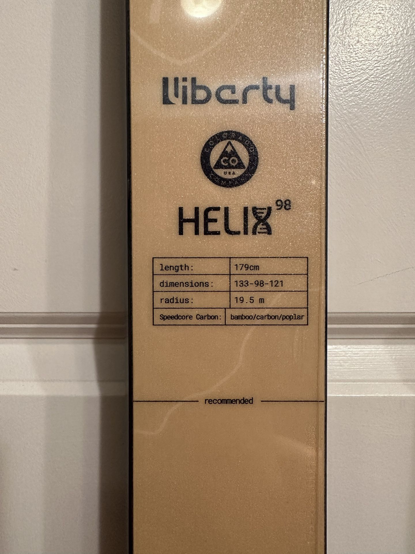Liberty Skis - Coors Banquet 179cm X 98mm for Sale in Denver, CO