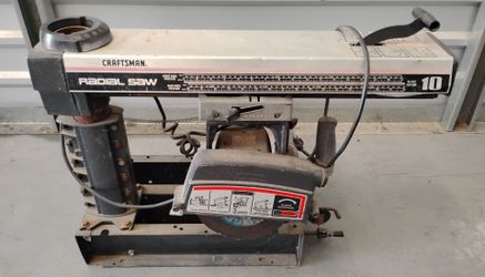 Craftsman 10 in. Radial Arm Saw, Corded Electric