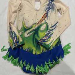 Green , Strong Pink And Black Leotards