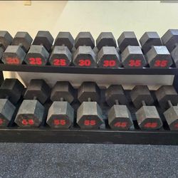Set Of Dumbbells All For $350 (with Stand) 