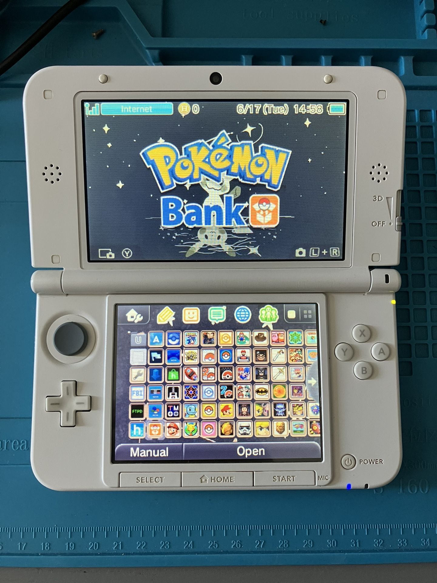 Nintendo Mint 3DS XL With Pokemon Bank, Pokemon DS, Stylus, 64 GB SD Card