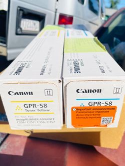 Canon GPR-58 toner cyan and yellow