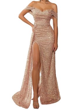 Dressbird Sequin champagne gown