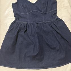 Express Denim Sweetheart Corset Dress 💙