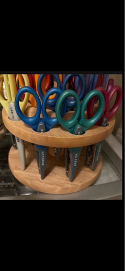 Decorative Edge Scissors Set with Rotating Stand