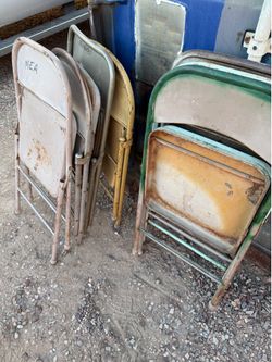 Folding chairs (read description please)