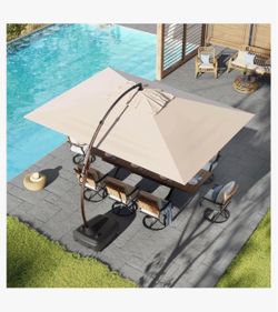 Large Cantilever Offset Patio Umbrella