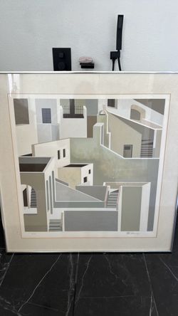Artwork by William Schlesinger titled sea village