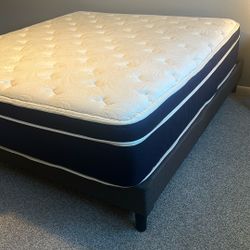 Organic King Bed & Frame: Intellibed Sereniti Comfortable Luxury King Mattress