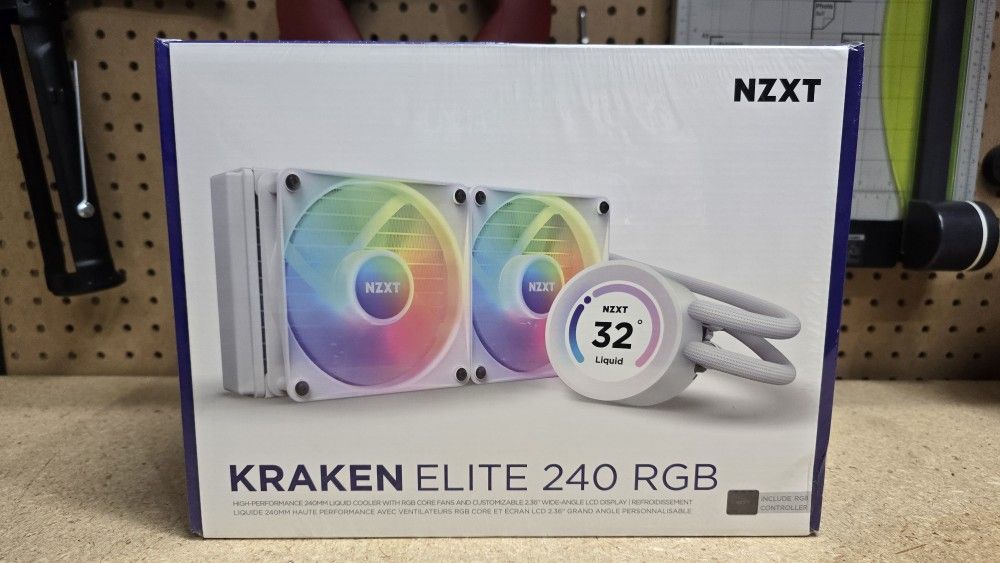 NZXT Kraken Elite 240 RGB CPU Cooler (Liquid Cooling)