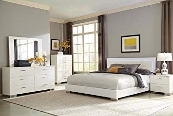 New Queen LED 4-Piece bedroom collection
