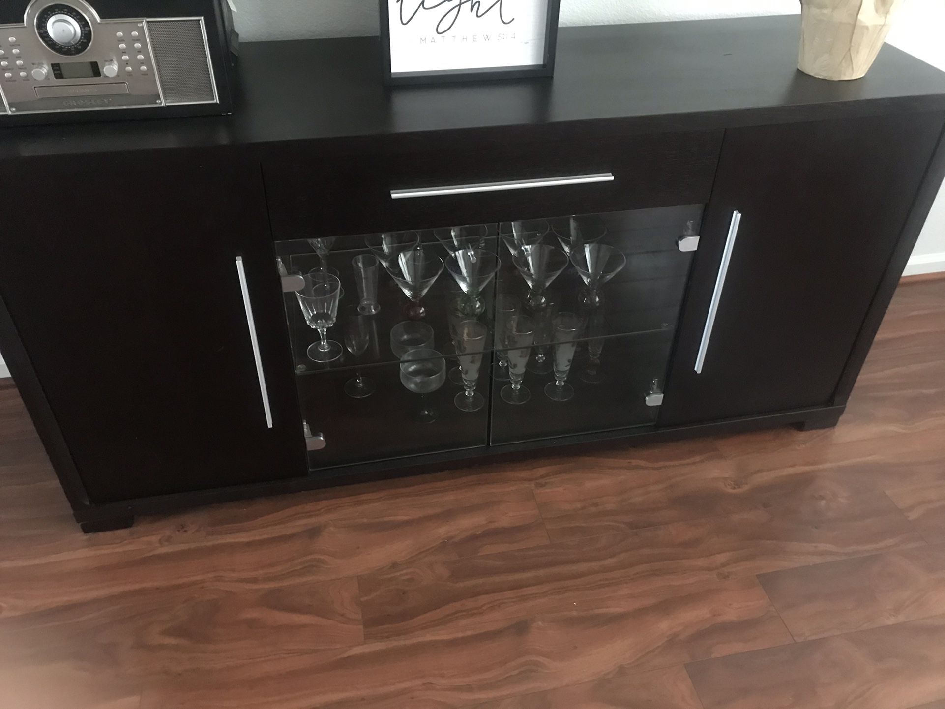 Glass Hutch Cabinet