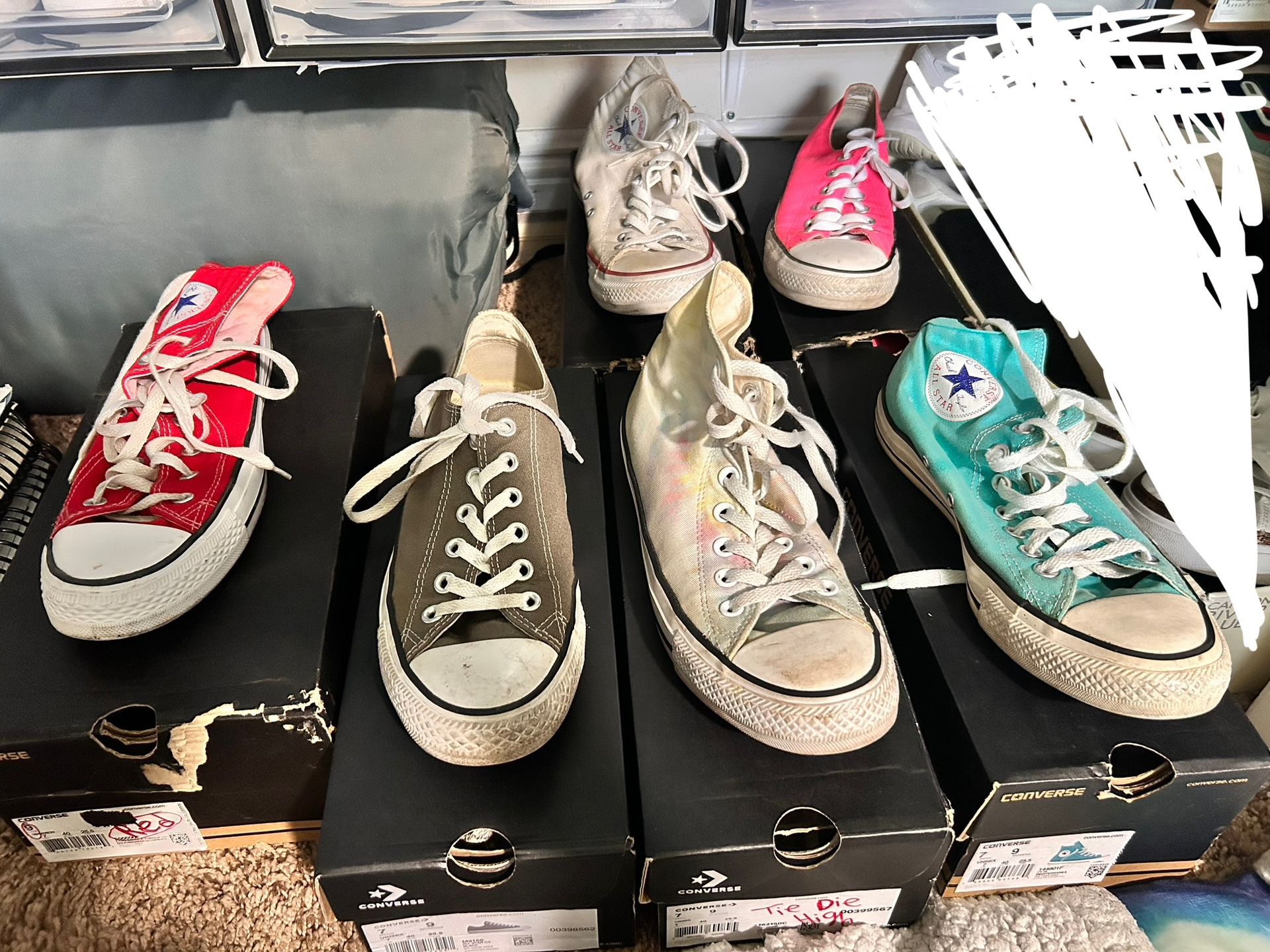 8 Pairs Converse