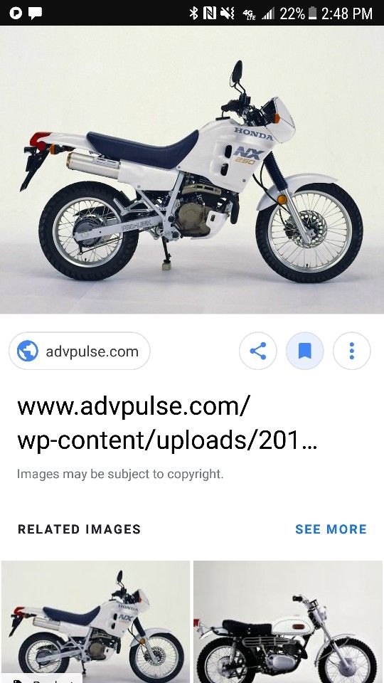 Honda NX250 full set of plastics