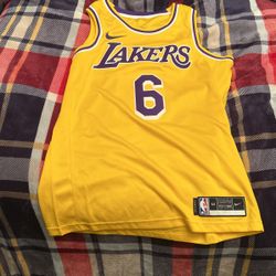 lebron lakers number 6 jersey m large