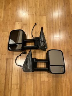 New Towing Mirrors for 2014-2018 Chevy Silverado 1500, 2015-2018 GMC Sierra 2500 HD / 3500 HD