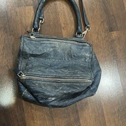 Givenchy Leather Handbag – Classic Design, Distressed Finish