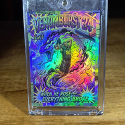 Kobe Bryant Venom Burst Holo. Numbered 5 Of 5 