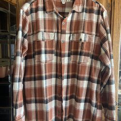 Roxy Flannel Button Up- Large 
