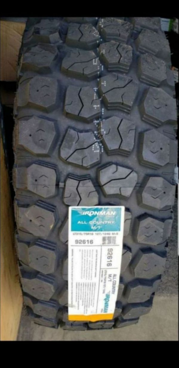 4 New 315/75/16 Ironman MT Tires 35x12.50R16 inch tire for Sale in Moreno Valley, CA OfferUp