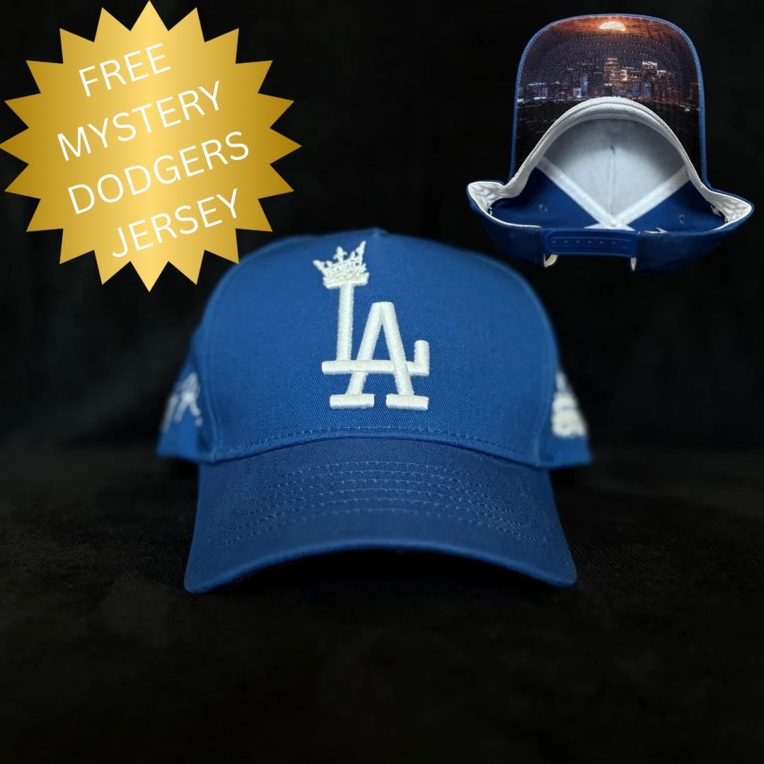 Premium LA Hat With A Mystery Dodgers Jersey