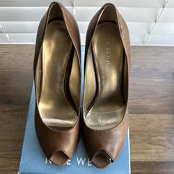 Women’s Nine West Francisco Brown Leather, Size 9