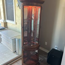 Corner Curio Cabinet Almost 6 Ft 