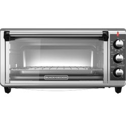 💥NEW Black + Decker Convection Toaster Oven,8-slice, extra-wide, countertop model,Stainless Steel💥