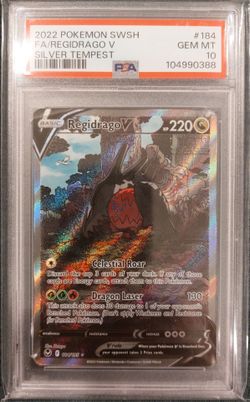 PSA 10 Regidrago V Full Art Silver Tempest #184